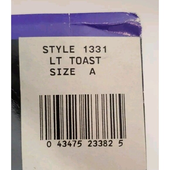 Danskin Ultra Shimmery Tights 1993 Lt Toast Size A NOS 1331 - Picture 2 of 7